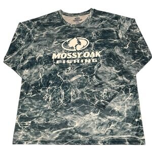 Mossy Oak Mens 2XL Elements Performance Breathable Camo Shirt